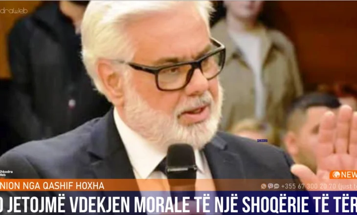 NGA QASHIF HOXHA – Po jetojmë vdekjen morale të një shoqërie të tërë, edhe pse letra në shtyllë ende nuk i ka dalë