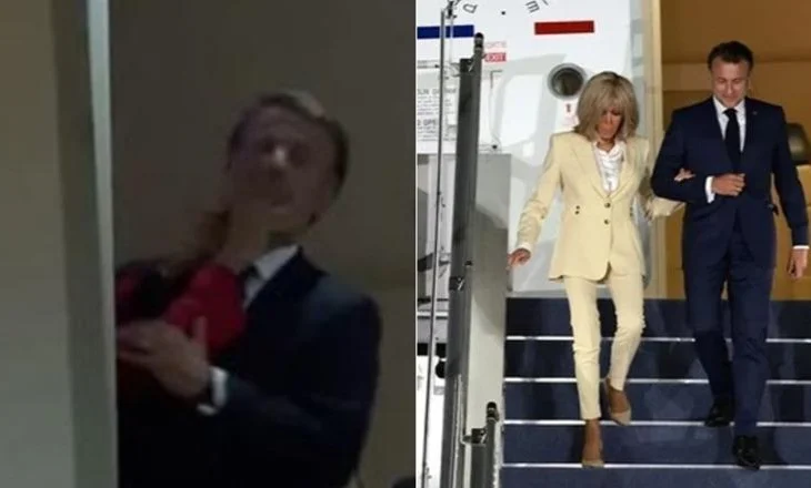 Nga shuplaka e një dite më parë, sot dorë për dore/ Çifti Macron në momentin kur mbërrin në Indonezi