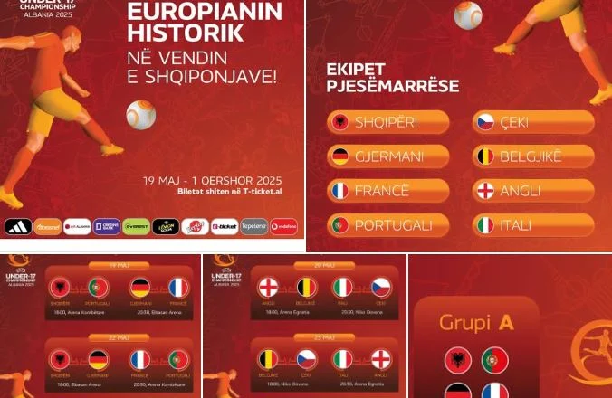 Nisin sot në Arenën Kombëtare Air Albania Finalet e Europianit të parë të futbollit në Shqipëri