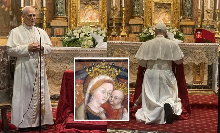 Papa Leoni XIV viziton “Zojën e Shkodrës”, kisha ku ruhet ikona që iku në Mesjetë