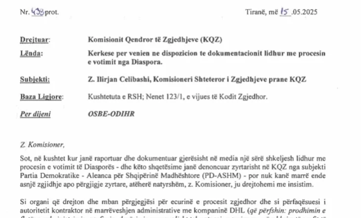 PD kërkon që DHL të bëjë transparente mënyrën e shpërndarjes dhe mbledhjes së zarfeve