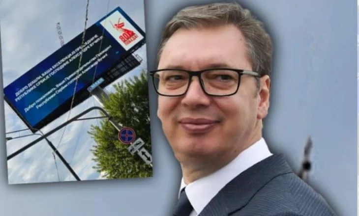 Pritje speciale për Vuçicin në Moskë, Putin e mbush kryeqytetin me billborde për liderin e Serbisë