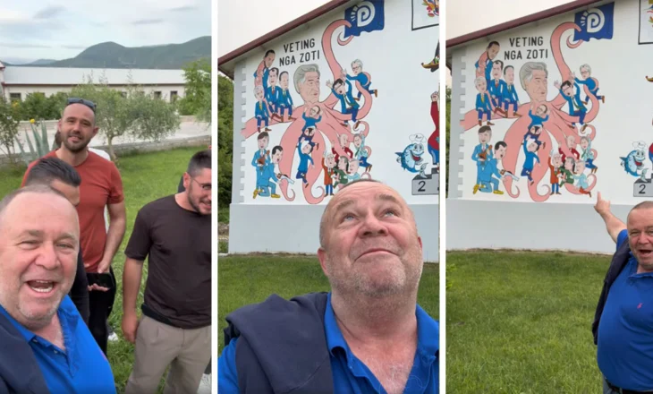 Profecia “ogurzezë” e Gjergj Lucës për humbjen fatale të Berishës në zgjedhje, e parathënë me art dhe ironizuar me një grafit