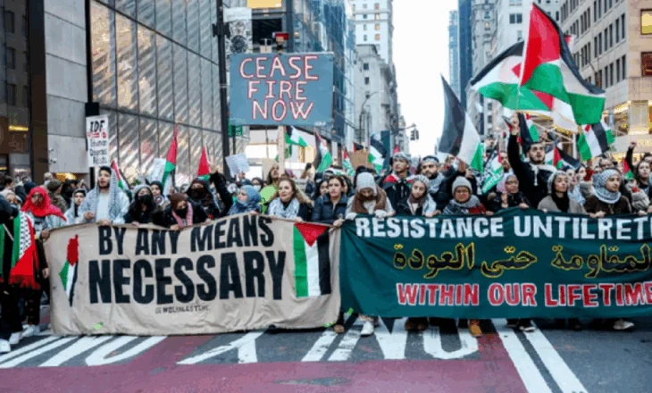 Protesta ‘pro’ Palestinës në Universitetin e Kolumbias