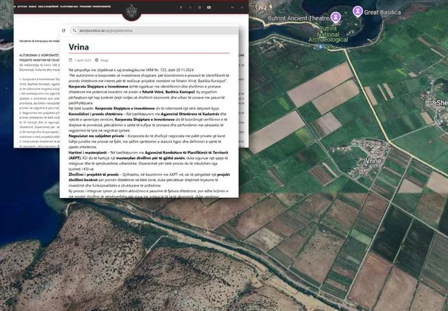 Qeveria po përgatit grabitjen e radhës, tokat shtetërore ngjitur me Parkun e Butrintit dhe Kalanë e Ali Pashës do…