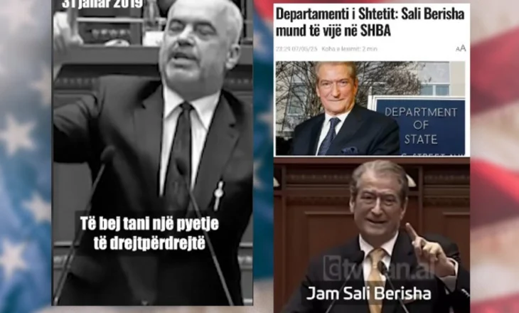 Rama ironizoi, Amerika foli/  Berisha publikon videon, i përgjigjet Ramës me faktet e ditës