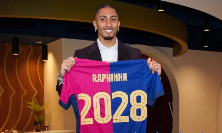 Raphinha, pasi rinovoi deri më 2028: Shpresoj ta mbyll karrierën time te Barcelona
