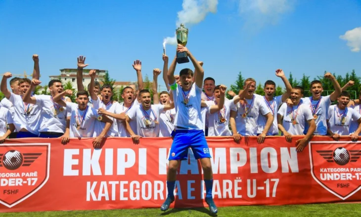 Shkëndija e Tiranës kurorëzohet kampione e Kategorisë së Parë U17