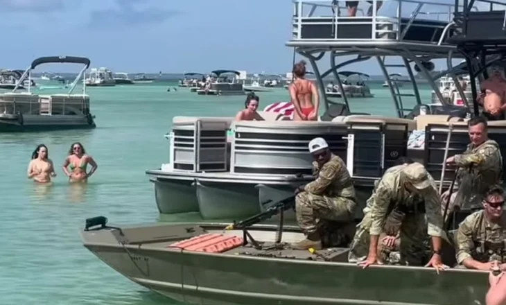 Skandal në Florida, ushtarët e forcave amerikane qëllojnë me armë në një plazh të mbushur me njerëz (Video)