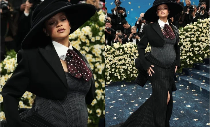 Surpriza e “Met Gala 2025”, Rihanna shtatzënë për herë të tretë
