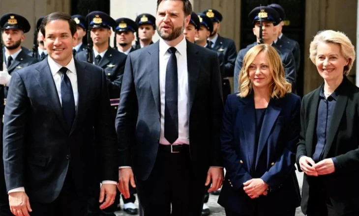 Takimi trepalësh në Itali! Meloni, Vance dhe Von der Leyen nisin dialogun BE-SHBA