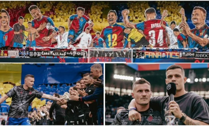Taulant Xhaka tërhiqet nga futbolli, tifozët i kushtojnë koreografi të veçantë