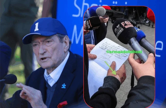 U shfaq me vigon në dorë në fushatë, Berisha mohon problemet shëndetësore: Më kanë çjerrë demokratët me thonj