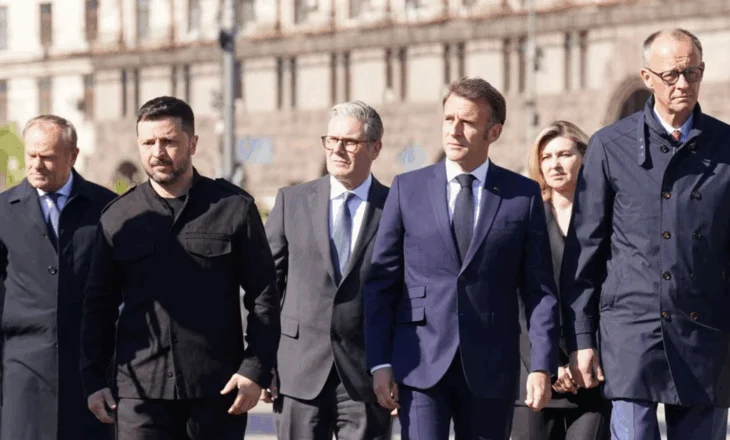 Udhëheqësit evropianë mbërrijnë në Kiev, mes përpjekjeve për një armëpushim