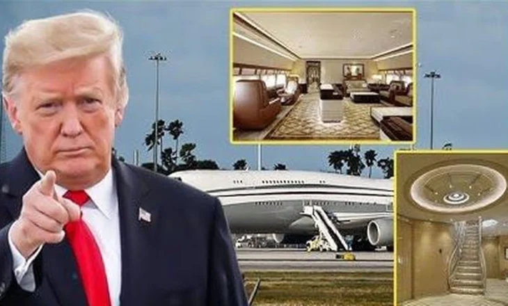 VIDEO/ Brenda ‘pallatit fluturues’ që Katari i dhuroi Donald Trump