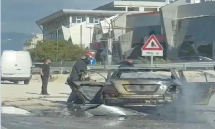 VIDEO/ Digjet ‘Benz-i’ në autostradën Tiranë-Durrës