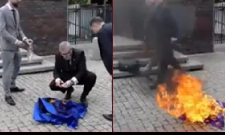 VIDEO/ Eurodeputeti polak djeg flamurin e BE: Këtu është Poloni, jo Bruksel