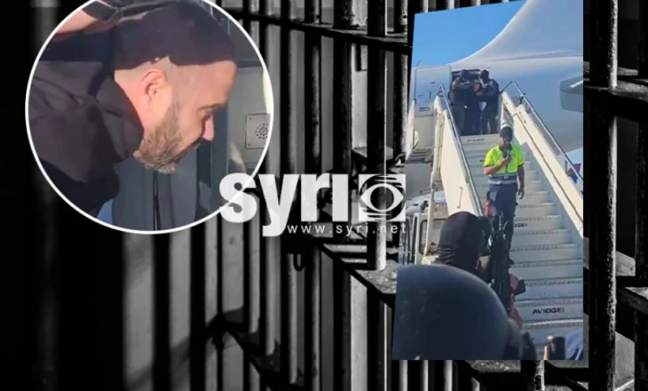 VIDEO/ Mbërrin në Rinas nën masa të rrepta sigurie Florenc Çapja
