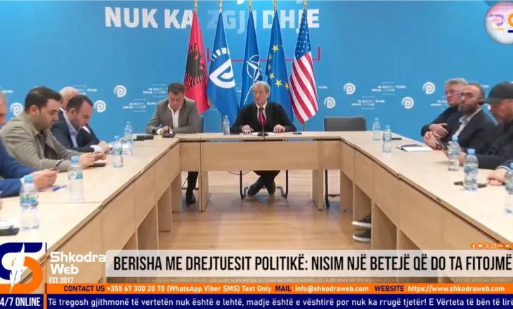 VIDEO – “Nisim një betejë që do ta fitojmë”, Sali Berisha takim me drejtuesit politikë të PD- së në qarqe…