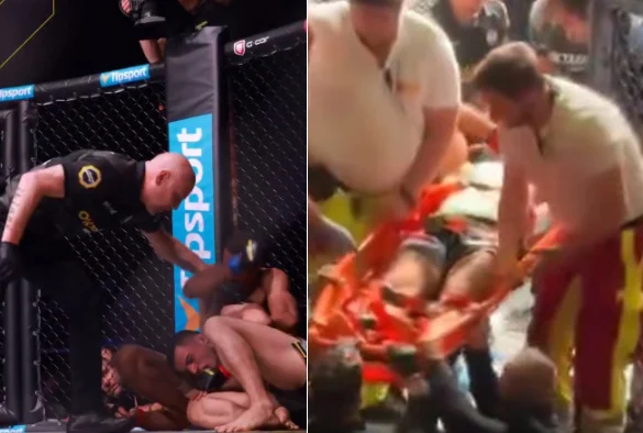 VIDEO/ Panik në MMA, sportisti shqiptar largohet me barelë! Ja çfarë ndodhi brenda oktagonit