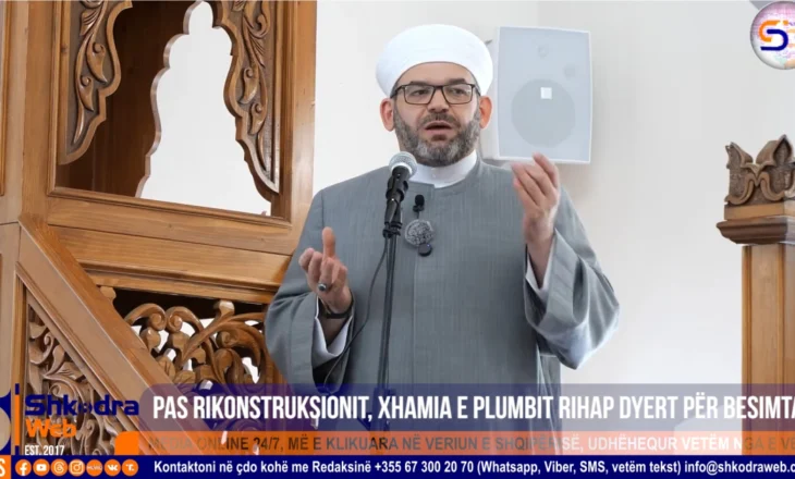 VIDEO – Pas rikonstruksionit të plotë, Xhamia e Plumbit në Shkodër hap dyert për ritualet fetare të besimtarëve