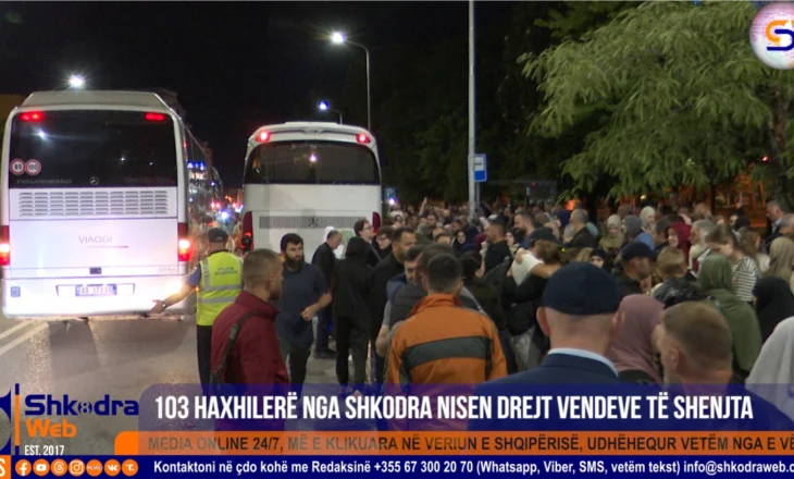 VIDEO – Përcillen 103 haxhilerë nga Shkodra, nisen drejt vendeve të shenjta të besimit islam…