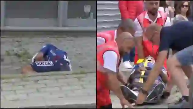 VIDEO/ Përplasje e frikshme në ‘Giro d’Italia, çiklisti transportohet me urgjencë në spital