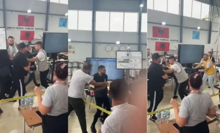 VIDEO/ Përplasje me grushte dhe shqelma mes vëzhguesve dhe numëruesve në Kashar, pezullohet numërimi