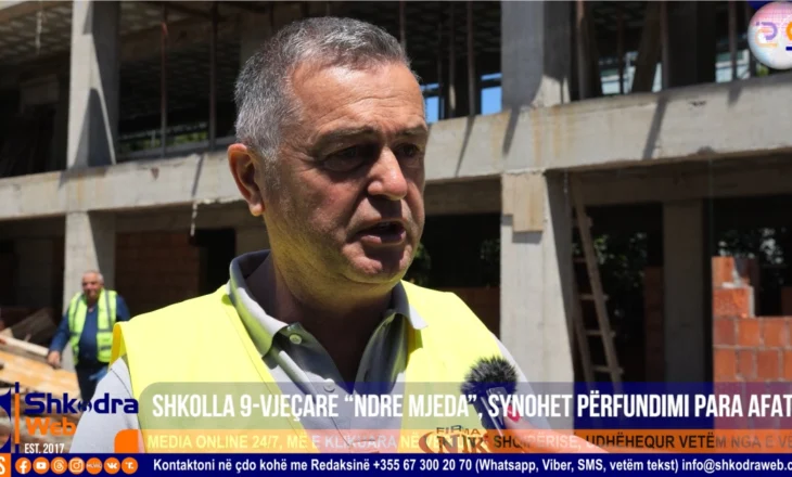 VIDEO – Rikonstruksioni i plotë i shkollës “Ndre Mjeda” në Shkodër, synohet përfundimi para afatit…