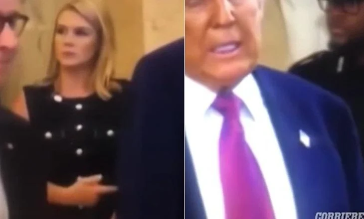 VIDEO/ Zëdhënësja e Trump largon policin me ngjyrë nga sfondi i presidentit