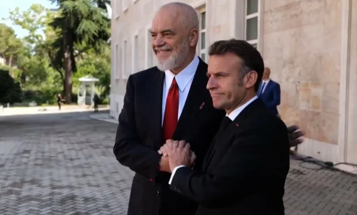 Vizita zyrtare në Tiranë, Rama pret në kryeministri presidentin francez Macron