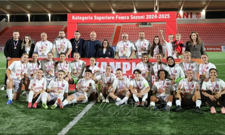 Vllaznia e vajza vazhdon të shënjojë historinë e futbollit shqiptar, kampione për të 12- ën herë radhazi