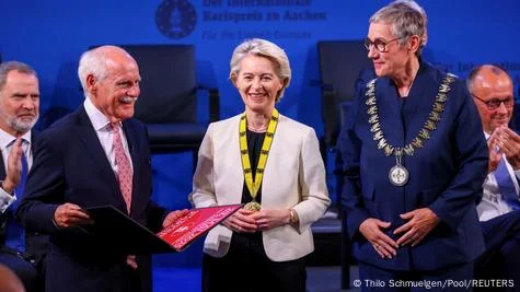 Von der Leyen vlerësohet me Çmimin Ndërkombëtar të Karlit të Madh