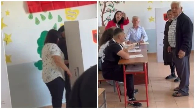 Votim familjar në një QV në Berat/ Komisionerja përplaset me qytetarin: Do të lajmëroj policinë, ik