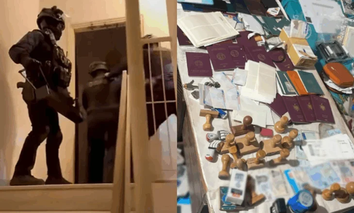 Zbulohen 4 laboratorë me pasaporta shqiptare të falsifikuara, 23 të arrestuar në Greqi (Video)