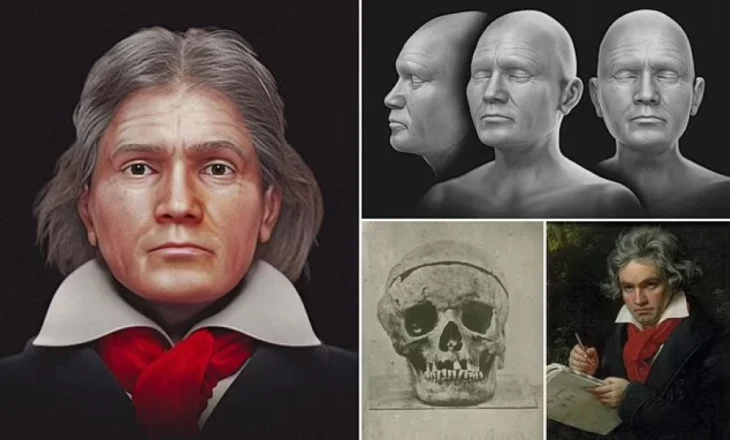 Zbulohet fytyra e vërtetë e Ludwig van Beethoven-it thuajse 200 vjet pas vdekjes së tij