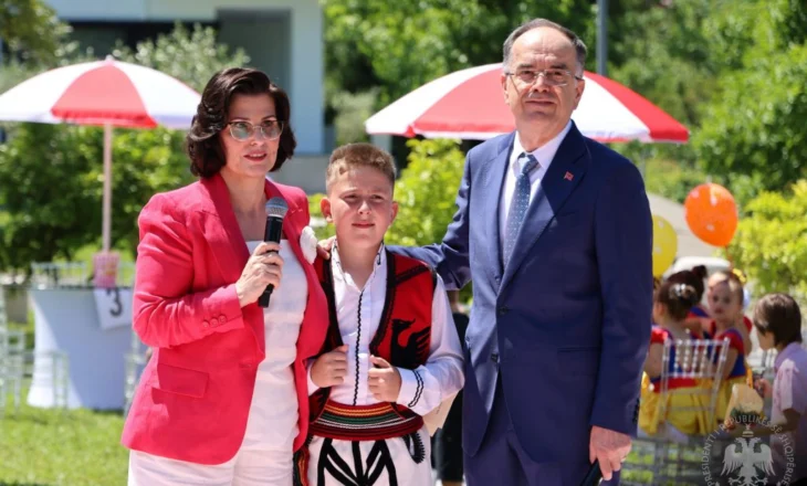 1 qershori, Presidenti Begaj dhe Zonja e Parë, festë me fëmijë nga trevat shqiptare