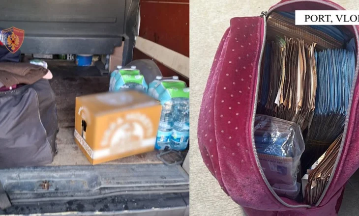 45 600 euro të padeklaruara brenda makinës, ndalohet në Portin e Vlorës shoferi që vinte nga Italia