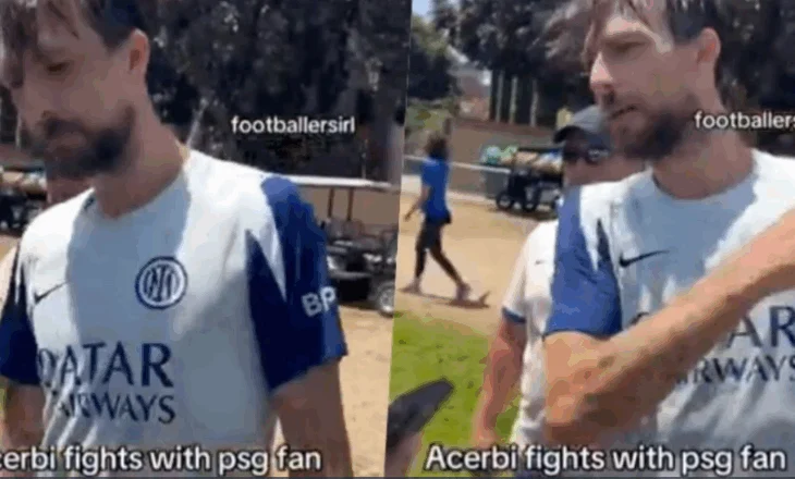 Acerbi, reagimi nervoz ndaj tifozit të PSG-së bëhet “viral”: Unë të rrah keq, jam i çmendur…