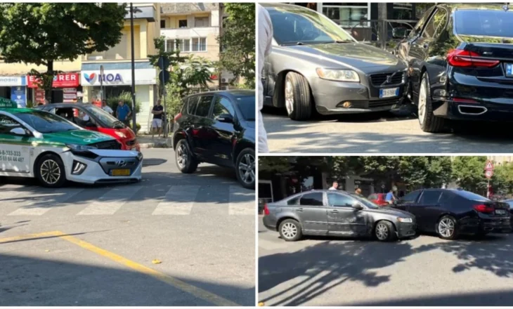Aksident i trefishtë në kryeqytet/ Ja detajet e para rreth ngjarjes (Foto)