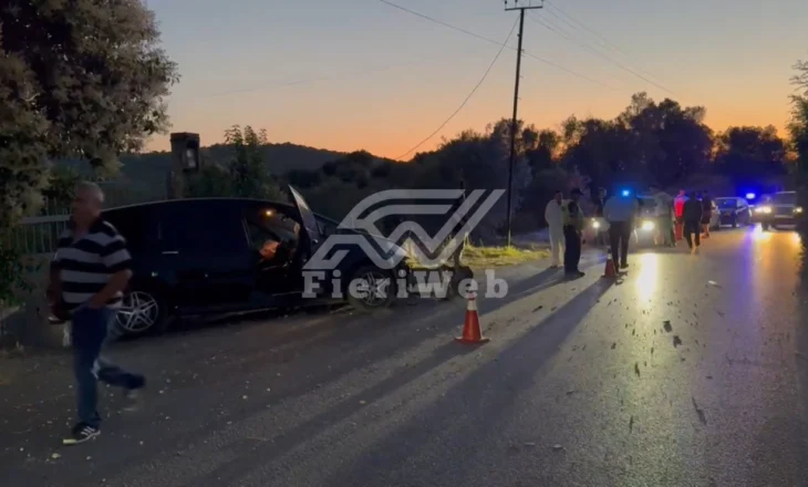 Aksident në aksin Fier–Cakran, përplasen dy automjete – tre të lënduar, mes tyre një grua shtatzënë