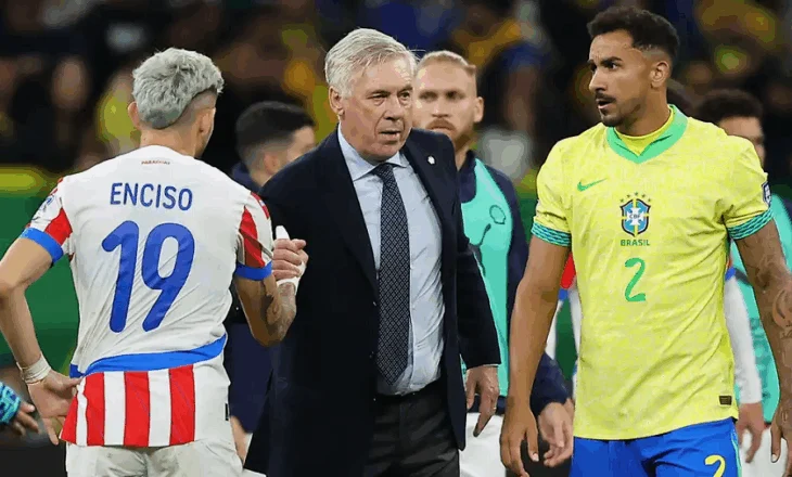 Ancelotti çon Brazilin në Botëror. 1-0 ndaj Paraguajit, kualifikim matematik me dy ndeshje përpara