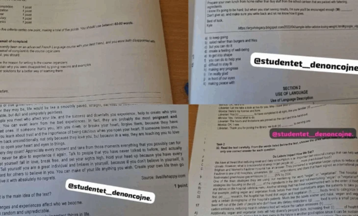 Asnjë surprizë! Ndodh sërish, publikohen në rrjet fotot e provimit të maturës, ministria: Nuk cënon procesin!