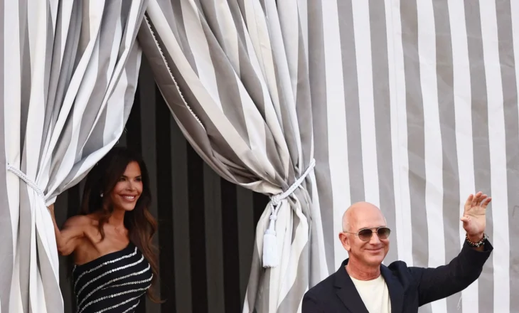 Dalin pamjet e para, Jeff Bezos dhe Lauren Sanchez mbledhin yjet botërore në Venecia