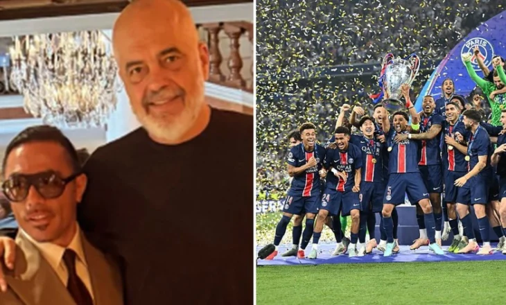 FOTO/ Nusret publikon foton me Ramën gjatë finales së Champions League: Më shumë se një mbret!