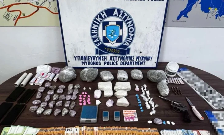 FT+VD/ Shpërndanin drogëra të forta në Mykonos, në pranga 3 shqiptarë, njëri prej tyre nën hetim nga SPAK
