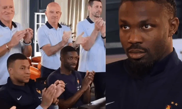 Gjest i mirë nga Dembélé: menjëherë shkon të ngushëllojë Thuram te grumbullimi. Mbappé luan rolin e ‘djalit të keq’ dhe tallet (VIDEO)