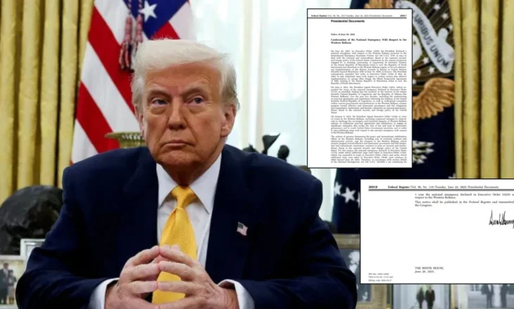 “Individë në Ballkanin Perëndimor përpjekje për të shmangur sanksionet e SHBA-së”, Trump shtyn edhe për një vit urdhrin ekzekutiv: Janë kërcënim për sigurinë tonë kombëtare