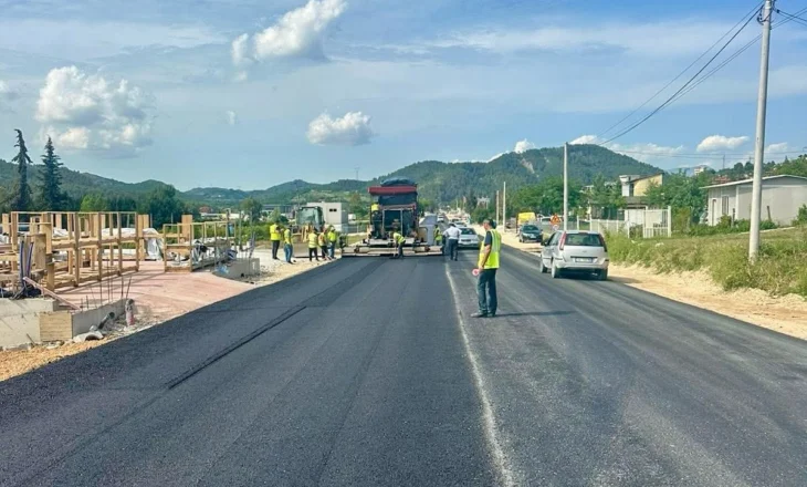Kantieri i rrugës Tiranë-Ndoq/Rama: Realizimi fizik i punimeve është në masën 38%