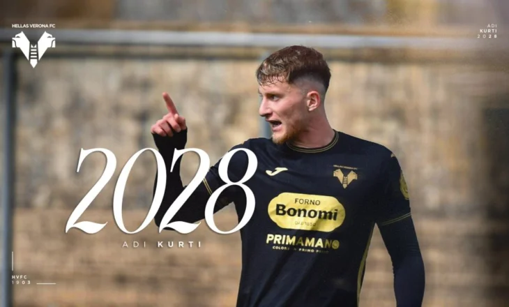 Kapiteni i U-19 pjesë e Serie A, Adi Kurti firmos me Veronën deri në 2028
